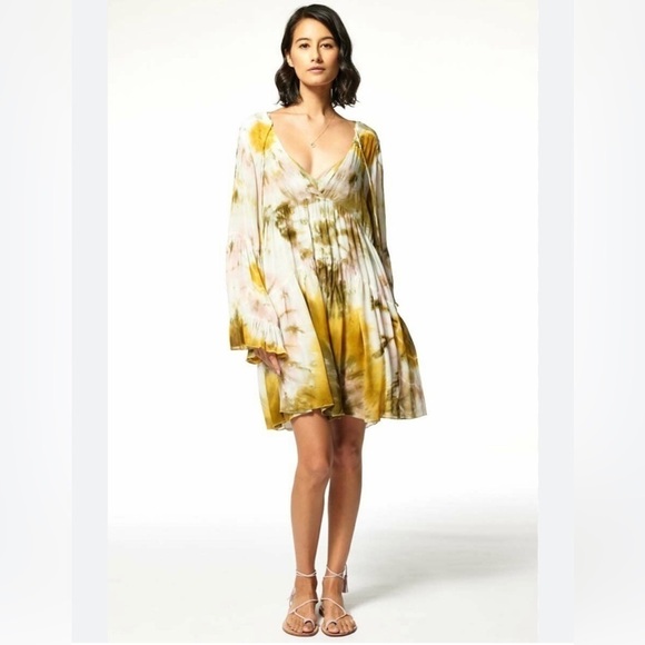 Young Fabulous & Broke Rosa Mini Dress Olive XS NWT - Picture 10 of 12